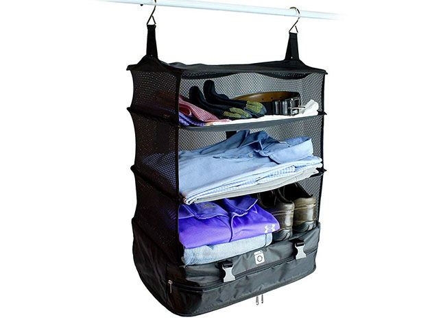 Foldable Luggage Storage Shelf