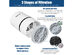 Costway Mini Ionic HEPA Air Purifier W/2pcs 3-in-1 Composite HEPA Filter Nightlight, USB - White