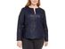 Alfani Women's Plus Size Faux Leather Zipper Jacket  Blue Size 2 Extra Large
