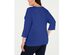 Karen Scott Women's Plus Size Cotton Split-Neck Top Blue Size Extra Large
