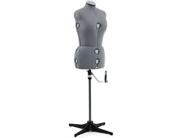 Singer DSF151MLGR Gray Adjustable Dress Form- Medium/Large