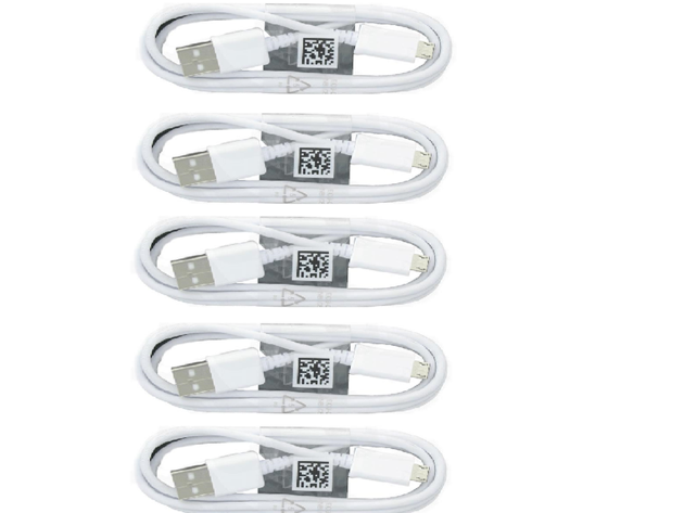 Samsung Charge Sync Micro USB Cable for Galaxy S6/S7/Edge , 5 Pack