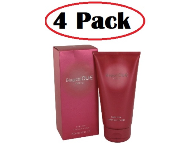4 Pack of Due by Laura Biagiotti Body Lotion 5 oz