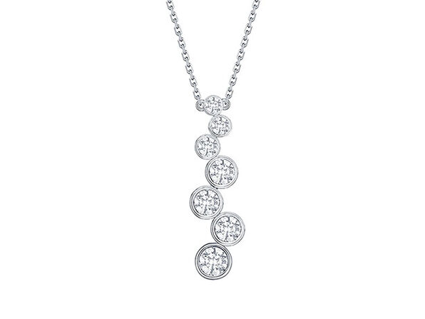 lab created diamond pendant