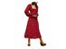 Free People Women's Iris Floral Long Sleeve Midi Dress Red Size Small