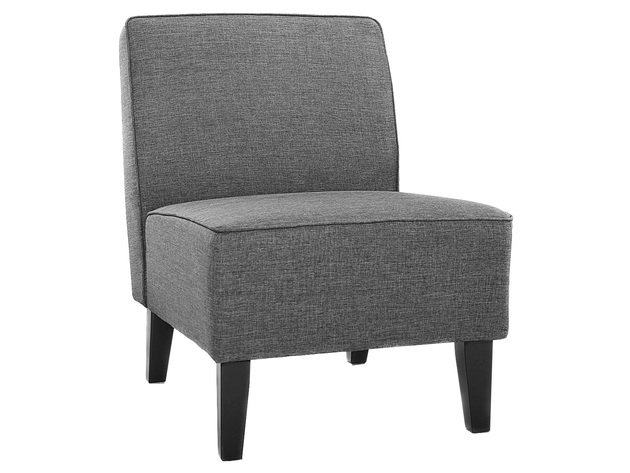 Costway Accent Chair Armless Contemporary Dining Chair Living Room Furniture Gray