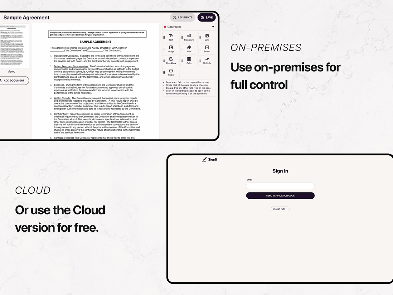 SignIt E-Signature Platform: Lifetime Subscription (Pro)