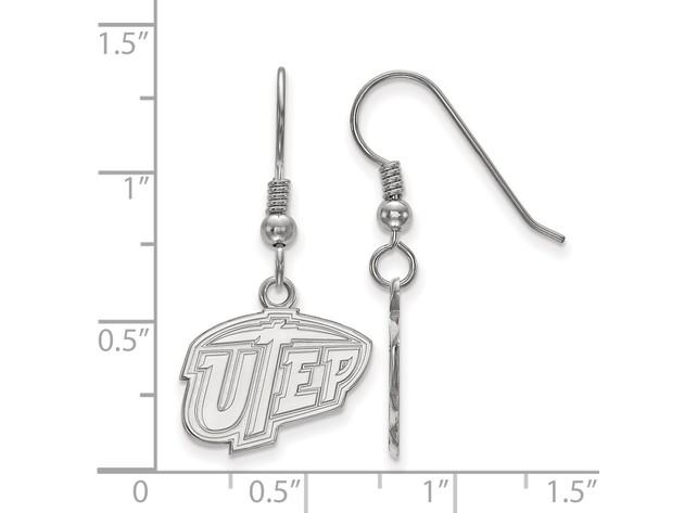 NCAA Sterling Silver University of Texas El Paso Dangle Earring