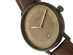 Elevon Vin Leather-Band Watch with Date Display (Brown/Black)