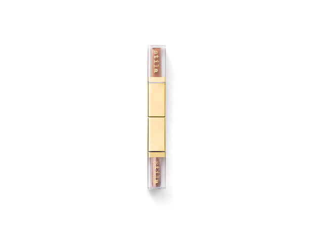 Stila Double Dip Suede Shade & Glitter & Glow Liquid Eye Shadow- Smitten Kitten