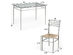 Costway 5 Piece Dining Set Table And 4 Chairs Glass Top Kitchen Breakfast Furniture 