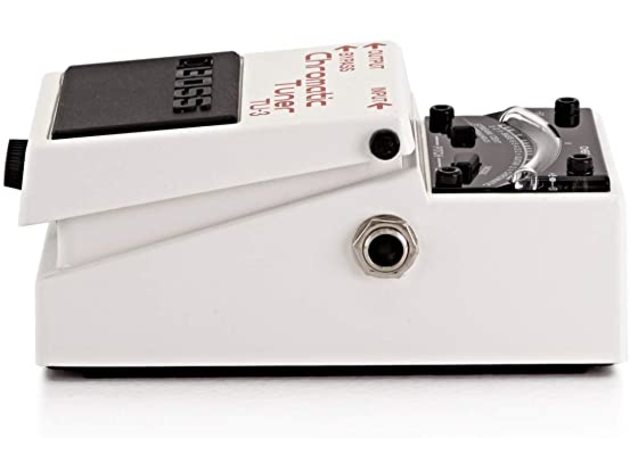 Boss TU-3 Accu-Pitch High Brightness Mode Guitar and Bass Tuner Pedal, White (Refurbished, Open Retail Box)
