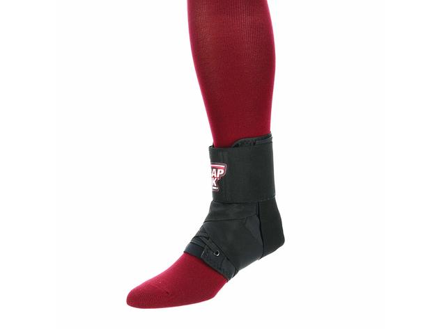 Swede-O Inner Lok 8 Ankle Brace Stays Tight and Secure with exclusive 8 Style Strap Lacing System and Top Strap Extra Small: men 3 Inches - 5 1/2 Inches, women 4 Inches - 6 1/2 Inches, Black