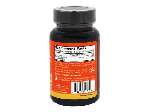 Jarrow Formulas - Methyl B12 Tropical Flavor 2500 mcg. - 100 Lozenges