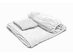 SPYDER Insulated Warm Fleece Flannel Plush Sheet Set  Pillow Case  Flat & Fitted Sheet - Queen White