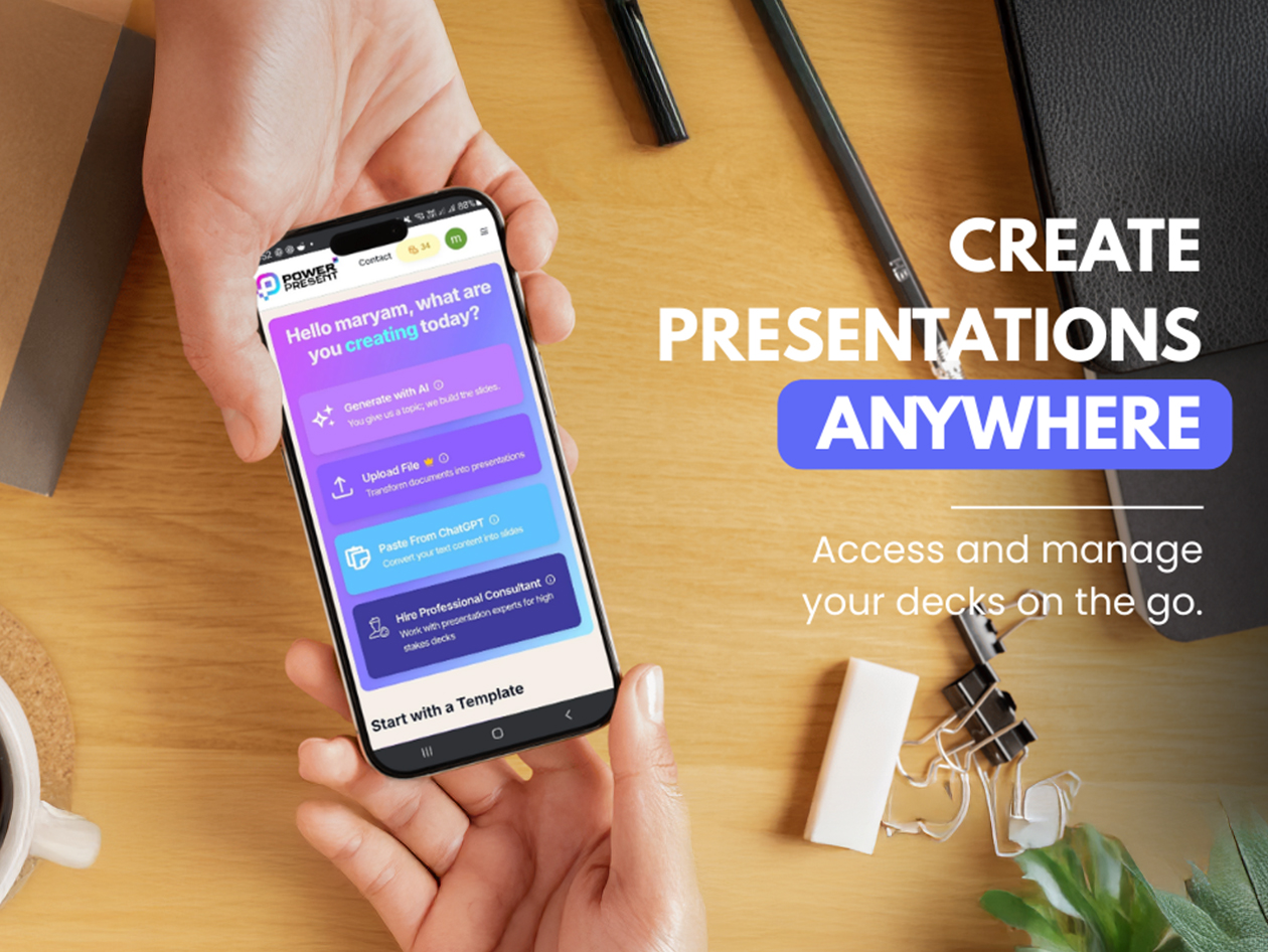 PowerPresent - AI Presentation Generator: Lifetime Subscription (80 Presentations)