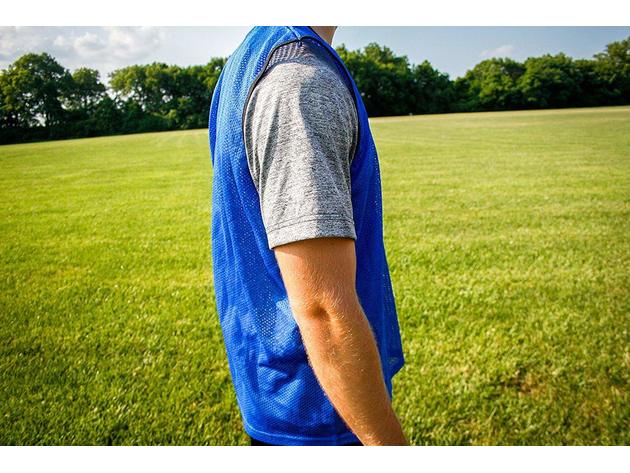 Unlimited Nylon Mesh Scrimmage Team Practice Vests Pinnies Jerseys Bibs,12-Blue (Like New, No Retail Box)