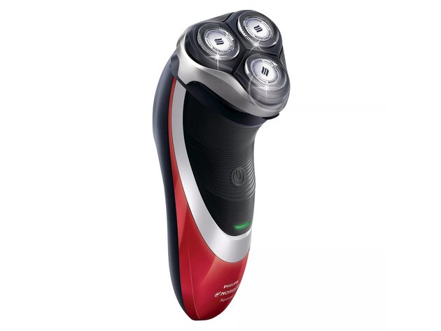 Philips AT811/41 Norelco 4200 Wet and Dry Men's Rechargeable Electric Shaver, Red
