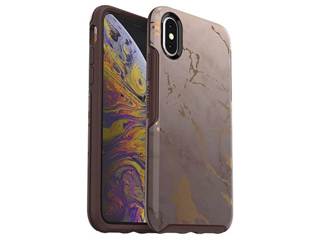 OtterBox Lost My Marbles Symmetry Series Protective Case for iPhone XS Max, Brown (New Open Box)