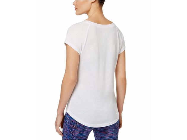 Ideology Women's Mom Hair Don't Care Slogan Athletic Fitness T-Shirt Size Large