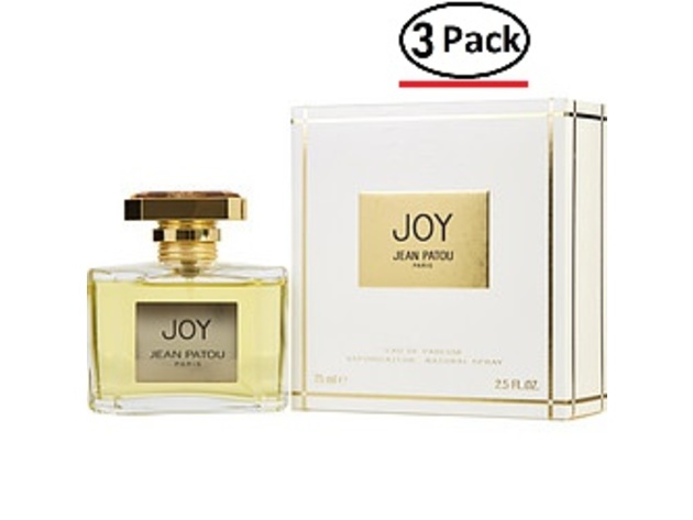 JOY by Jean Patou EAU DE PARFUM SPRAY 2.5 OZ (Package Of 3)