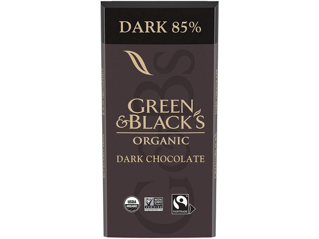 Green and Black's 85 Percent Cacao Organic Semi Sweet Dark Chocolate Bar, 3.17 Ounce