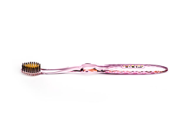 Nano-B™ Gold & Charcoal Toothbrush Twin Pack (Crystal & Pink)