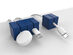 Cable Blocks Magnetic & Weighted Cord Organizers (Blue/9-Pack)