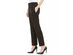 Kasper Women's Windowpane-Plaid Pants Black Size 16