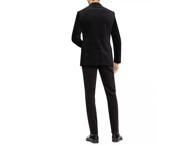 Calvin Klein Men's Slim-Fit Velvet Sport Coat Black Size Medium