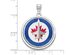Sterling Silver NHL Winnipeg Jets Logo Picture Disc Pendant