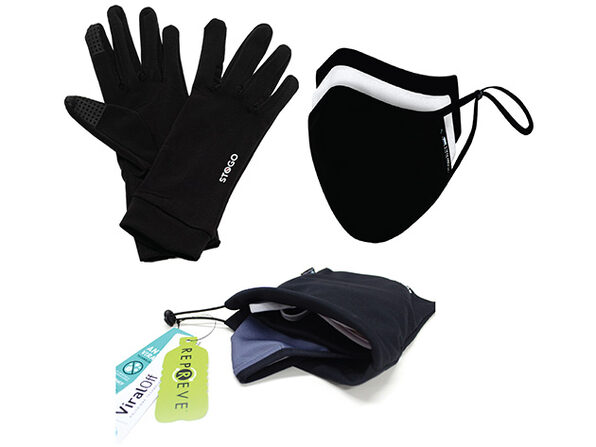 STOGO Travel Bundle (Glove, Mask, Carry Bag) Black//S/M - Product Image