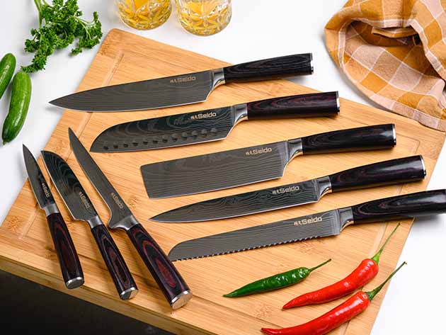 Set pisau koki Jepang 8 bagian ini menjadi hadiah Hari Ibu yang luar biasa