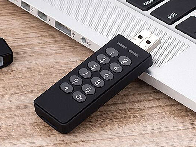 16GB USB 2.0 AES 256-Bit Encrypted Flash Drive