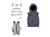 Cubcoats Pimm the Puppy Down Vest for Kids (US Size 8)