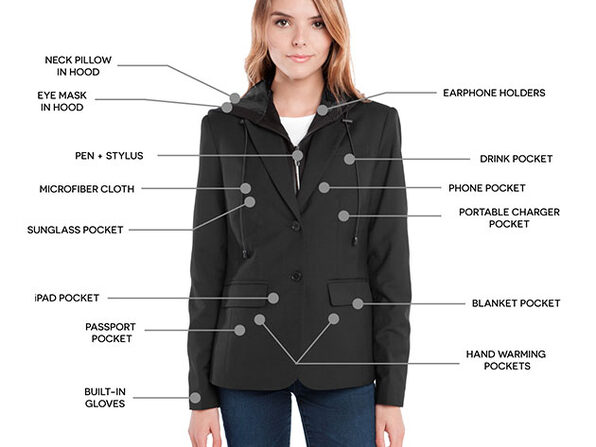 microfiber travel blazer