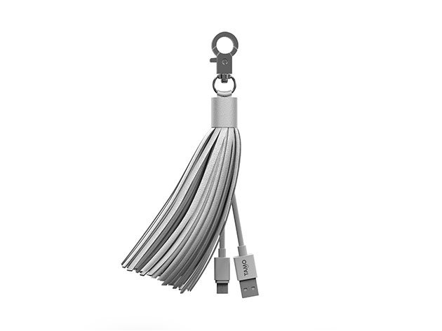 Tamo Tassel Charging Cable (Micro-USB/Silver)