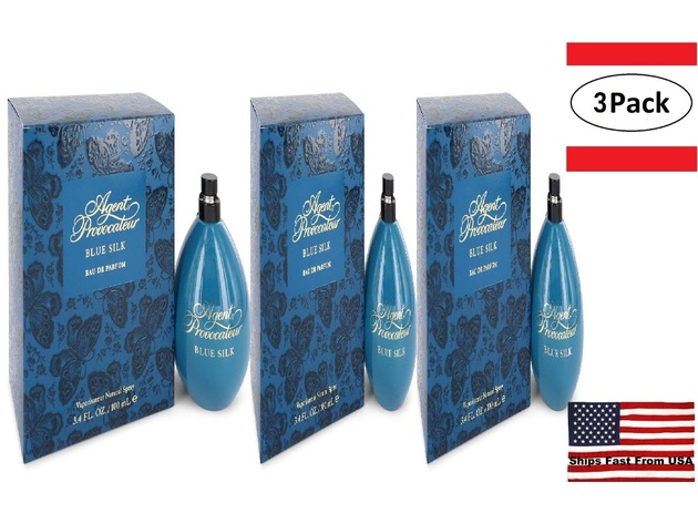 3 Pack Agent Provocateur Blue Silk by Agent Provocateur Eau De Parfum Spray 3.4 oz for Women