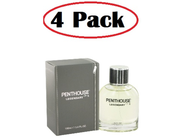 4 Pack of Penthouse Legendary by Penthouse Eau De Toilette Spray 3.4 oz
