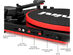 Gemini TT-900 Stereo Belt Drive Bluetooth Turntable with Dual 50W Speakers (Black/Red)