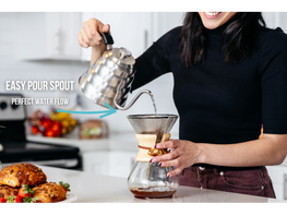 Pour Over Gooseneck Coffee Kettle with Thermometer