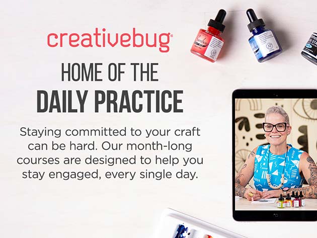 Creativebug Fine Art & Craft Classes: 1-Yr Unlimited Plus Subscription