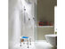 Costway Shower Bath Chair 6 Adjustable Height Bathtub Stool Bench Non-Slip Padded Seat - Blue + Silver