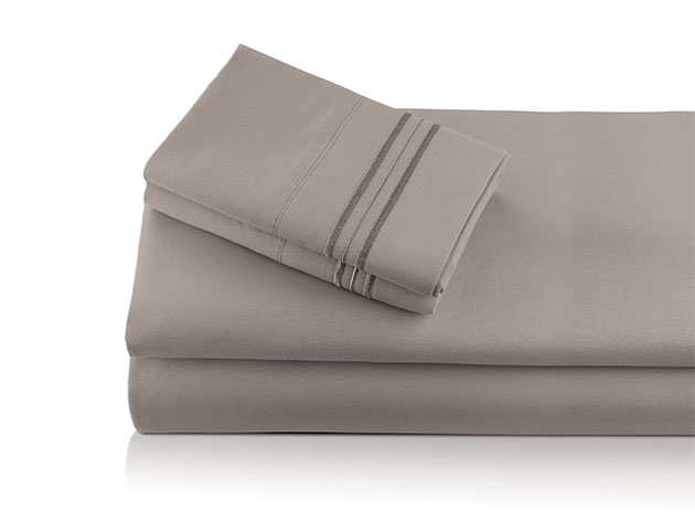 Bali Bamboo Luxury 6-Piece Taupe Sheet Set (Queen) | Steve Harvey