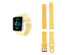 Advanced Smartwatch with 3 Bands & Wellness and Activity Tracker (Yellow)