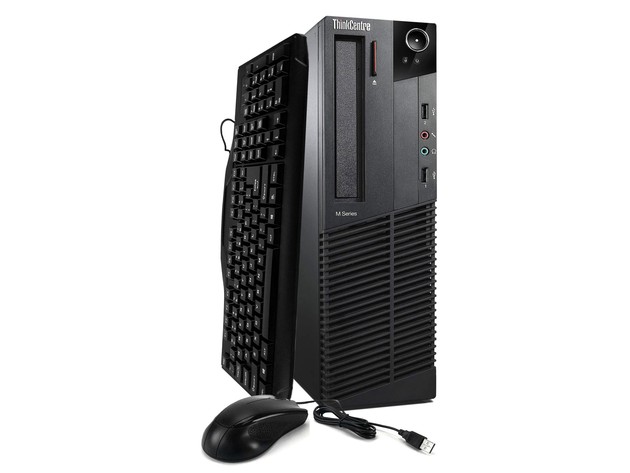 Lenovo ThinkCentre M92P Desktop Computer PC, 3.20 GHz Intel i5 Quad Core Gen 3, 8GB DDR3 RAM, 120GB SSD Hard Drive, Windows 10 Home 64bit (Renewed)
