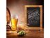 HBCY Rustic Torched Wood Tabletop Chalkboard, 9.5" x 14" - 2-Torched Brown (Refurbished, No Retail Box)