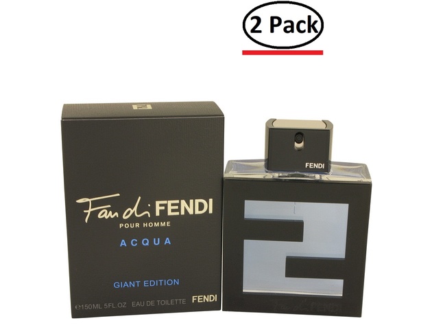 Fan Di Fendi Acqua by Fendi Eau De Toilette Spray 5 oz for Men (Package of 2)