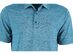 Attack Life by Greg Norman Men's 5 Iron Space-Dye Performance Golf Polo Blue Size 3 Extra Large
