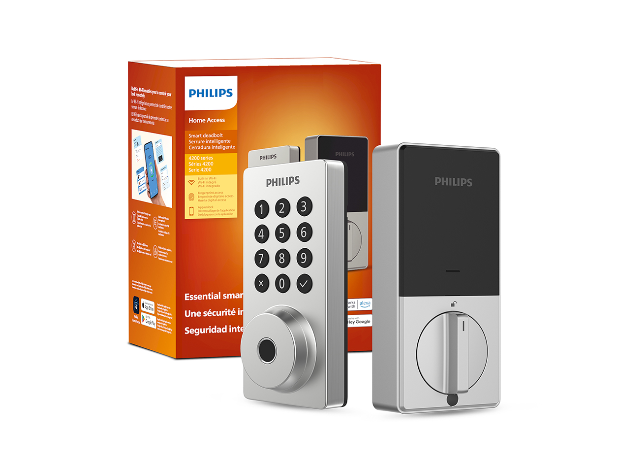 Philips 4000 Series Touchscreen Fingerprint Smart Deadbolt Satin Nickel